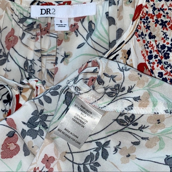 DR2 boho peasant blouse w/ tassels Sz S - Picture 6 of 6